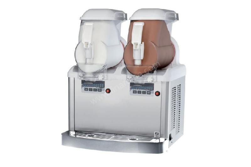 DISTRIBUTEUR DE GLACE À L'ITALIENNE PROFESSIONNEL - 2 CUVES (2X6L)