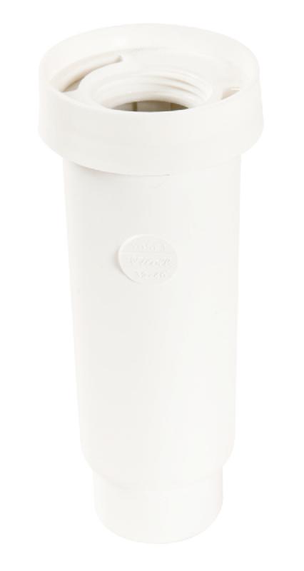 Entonnoir siphonné en PVC - entrée taraudée 26x34, sortie verticale - longueur 260 mm, diamètre 32 mm, 155 g_0