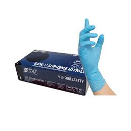 Gant à usage unique en nitrile bleu - Référence epigants100a - Taille L - Non stérile et non poudré_0