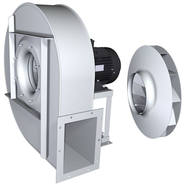 Gbj - ventilateur centrifuge industriel - Cimme - dimensions 500/1120 - débit 7 à 900 m³/min - pression totale 112 à 2800 kgf/m²_0