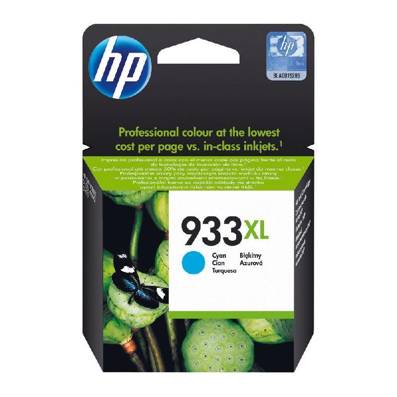 HEWLETT PACKARD CARTOUCHE D'ENCRE 933XL (CN054A) - GRANDE CAPACITÉ - COULEUR: CYAN