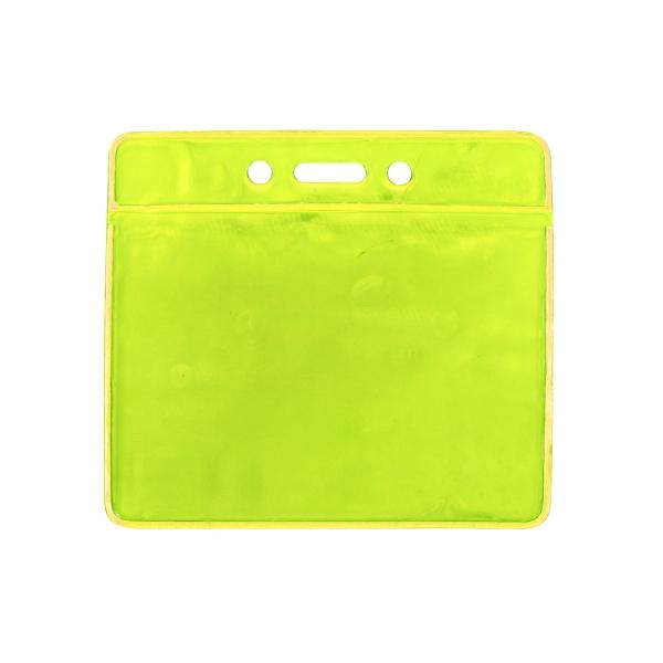 IDS 36H : PORTE-BADGE VINYLE RÉFLÉCHISSANT - JAUNE FLUO (809 C)_0