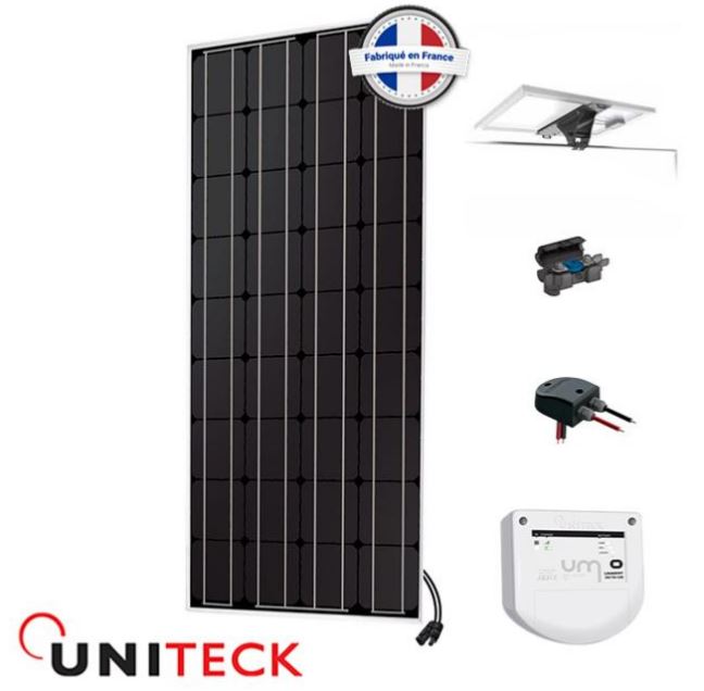 Kit solaire 150w 12v nautisme inclinable mppt uniteck_0