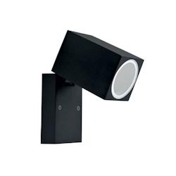 KOBI Applique murale orientable noir carré en aluminium 165mm design extérieur pour ampoule GU10 - 5902846011149_0