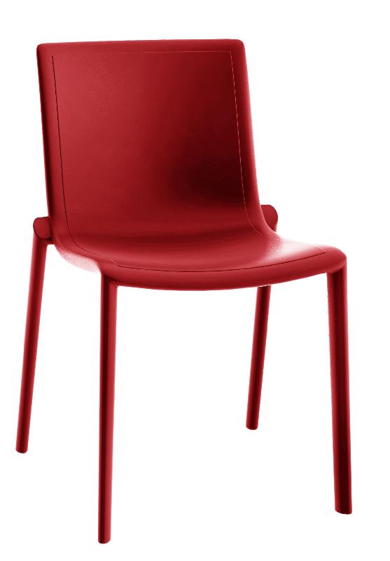 Lot de 4 chaises empilables Kat - design coloré et plusieurs coloris disponibles_0