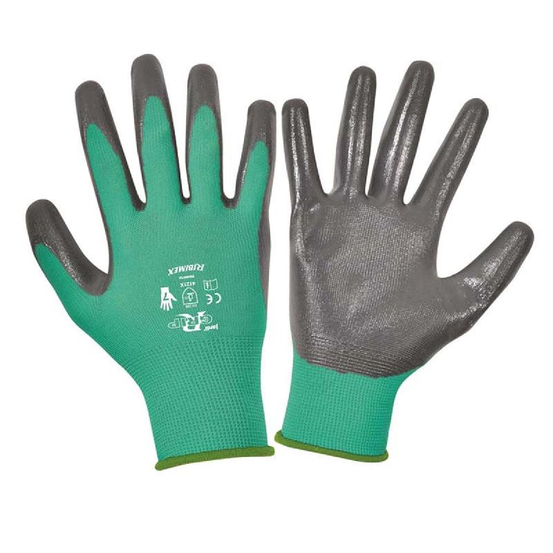 Paire de gants de jardin - Taille 11 - Nylon avec revêtement plastique microporeux - PRGAN11JA_0