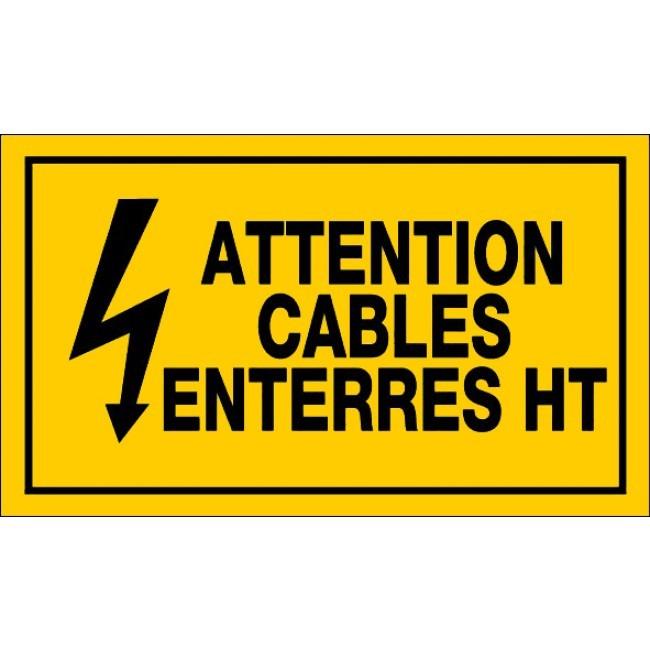 Panneaux rigides 330x200 mm jaune avertissements dangers - PNGPSC-NV10/CEHT_0