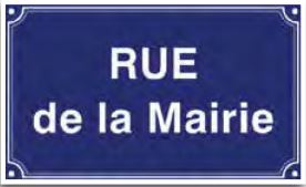 Plaques de rue en acier 450 x 250mm - sodimar_0