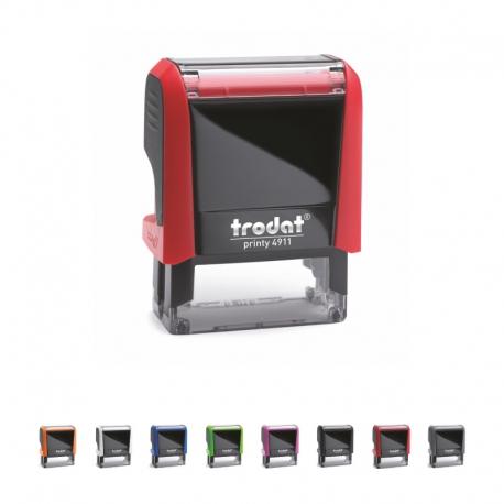 Tampon Printer Trodat 4911 - 3 lignes personnalisables - 38x14 mm - Cassette d'encrage 5 couleurs_0