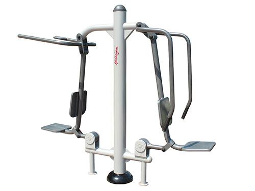Appareil de fitness de plein air - Urban Gym Ascenseur Flexion des Bras - Acier peint à la poudre - 2,22 x 0,74 x 1,9 m_0