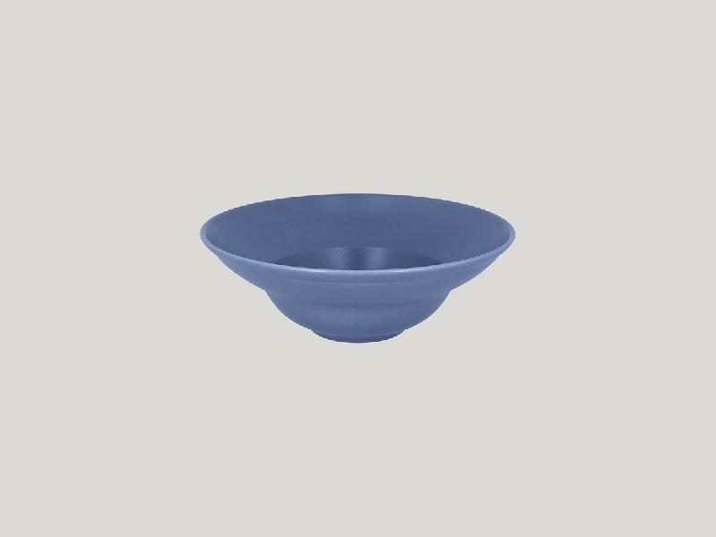 ASSIETTE EXTRA CREUSE ROND BLEU LAVANDE PORCELAINE Ø 23 CM NEO FUSION RAK