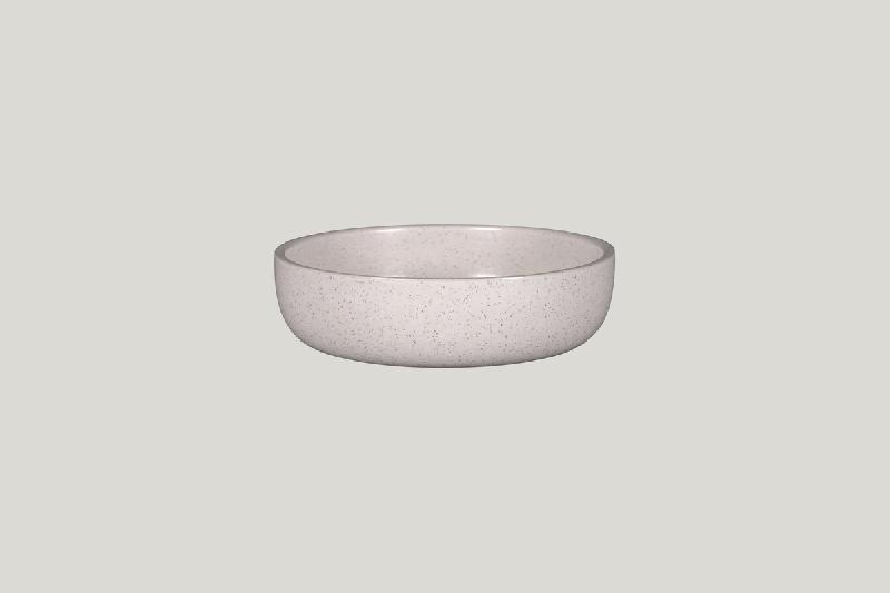 ASSIETTE COUPE CREUSE ROND GRIS PORCELAINE Ø 16 CM RAKSTONE EASE