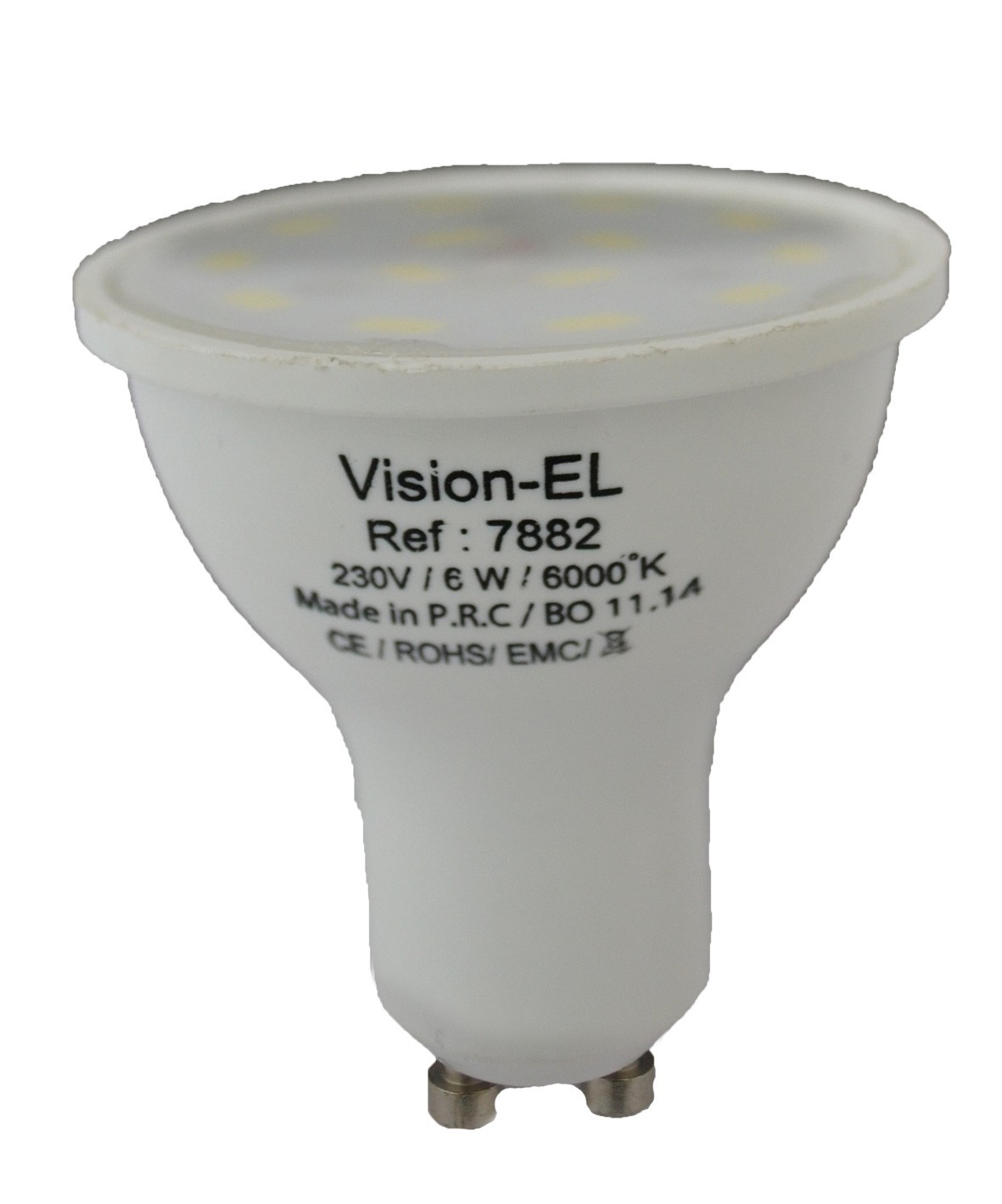 AMPOULE LED GU10 6W 6000K VISION-EL 7882