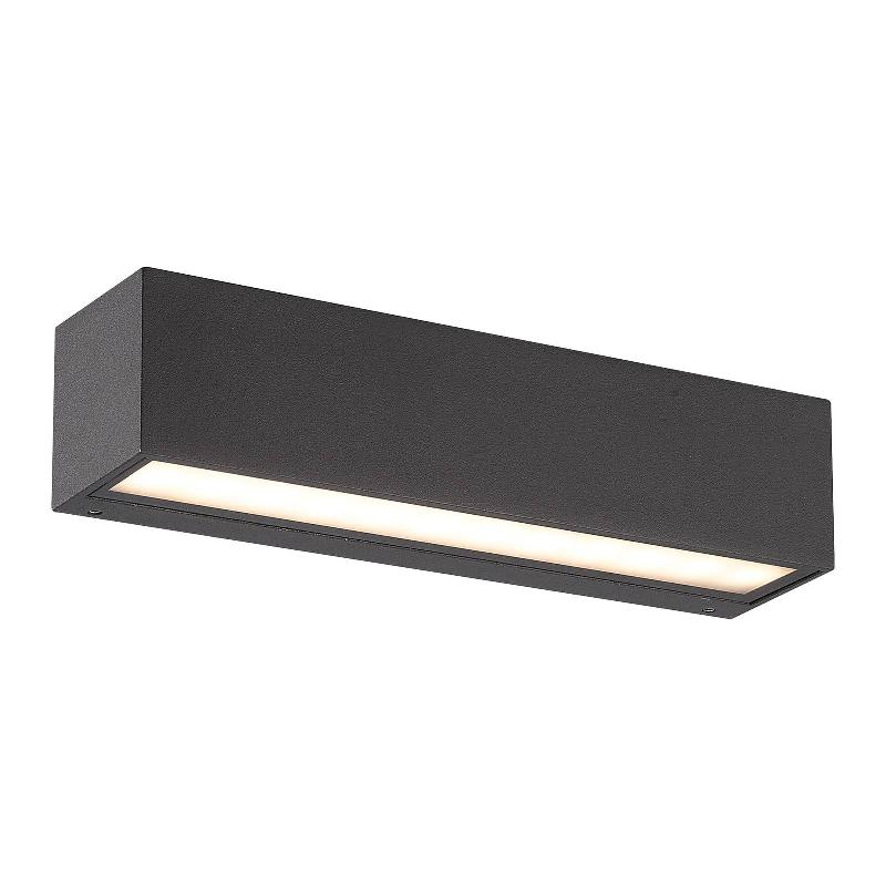 APPLIQUE MURALE LED LENGO ARCCHIO, 25 CM, ANTHRACITE, HAUT/BAS, CCT