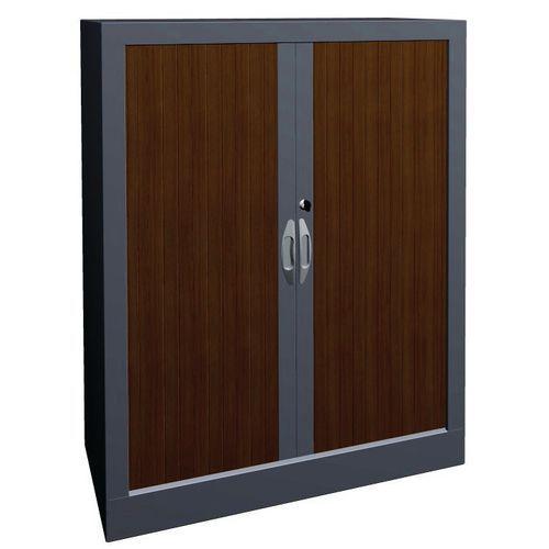 ARMOIRE À RIDEAUX 80 X 102 CM CHÊNE CLAIR/ALU - MANUTAN COLLECTIVITÉS