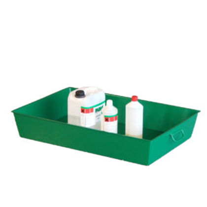 Bac de vidange et rétention en acier 15 à 75 litres - récupération eaux, huiles, hydrocarbures et solvants_0