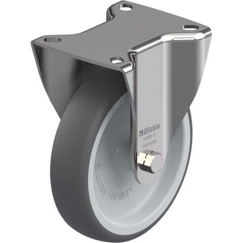 BLICKLE - ROULETTE FIXE Ø 125MM BANDAGE POLYURÉTHANE TPU 250KG - BX-PATH 125G