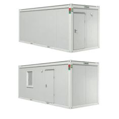 Bungalow de chantier modulaire - format 20 pieds, isolé et confortable, avec panneaux flexibles et équipements optimisés_0