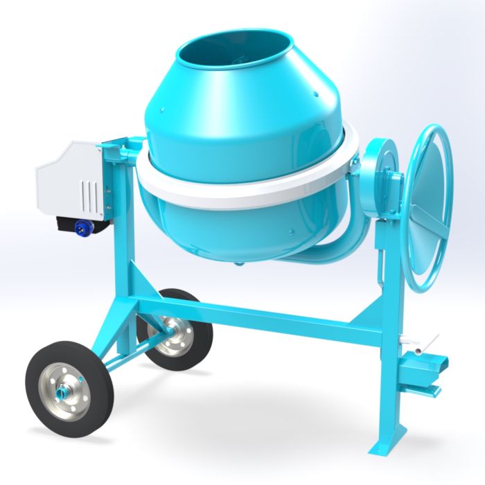 C 250 Bétonnières - Omaer - Capacité Totale Cuve 235 L - Puissance Moteur Électrique HP 1,5 - Kw 1,1_0