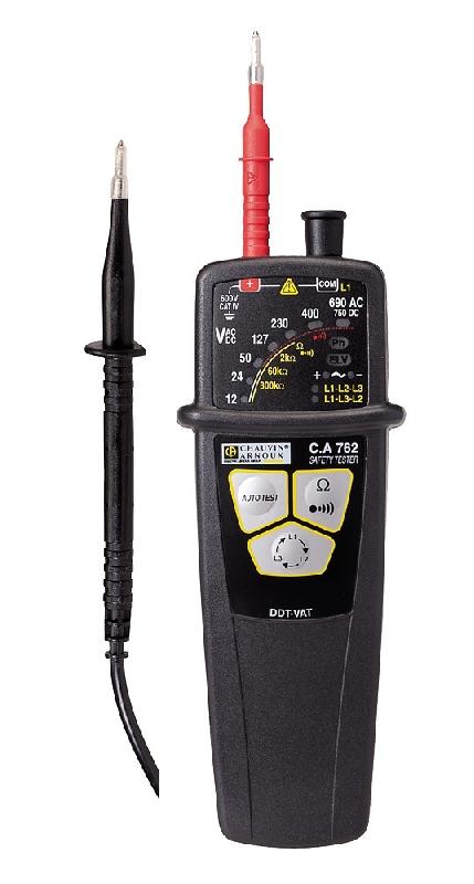 CA 762 IP2X - Détecteur de tension pour VAT - Tension / Détection de phase / Continuité / Rotation de phase_0