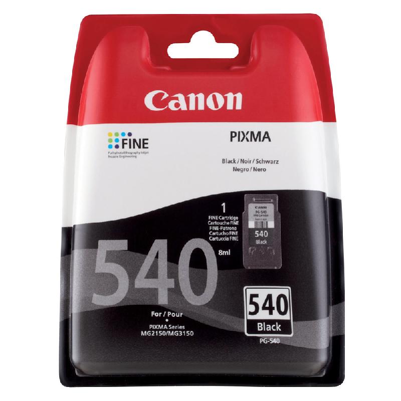 CARTOUCHE CANON PG 540 NOIR POUR IMPRIMANTE JET D'ENCRE