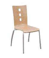 Chaise coque bois Olga T6 - 4 pieds - multiplis hêtre finition Blueprotech - norme NF EN 1729_0