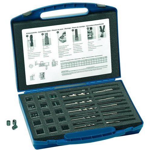 COFFRET COMPLET 210 FILETS HELICOIL M5 A M 12 - HELICOIL