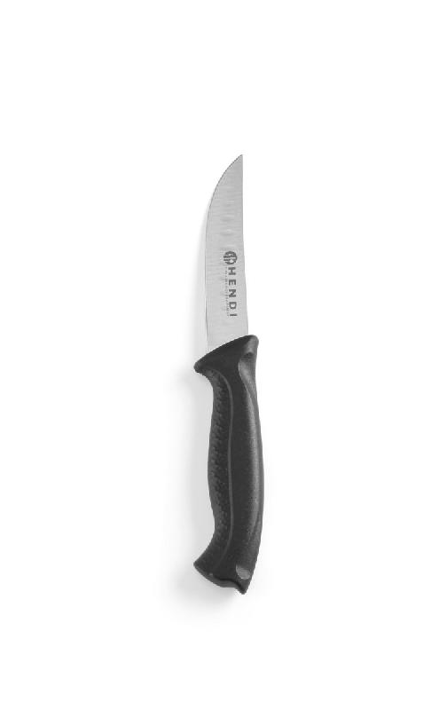 Couteau professionnel universel court 90 mm noir - 842201 - lame de 90/190 mm, épaisseur 1,2 mm_0