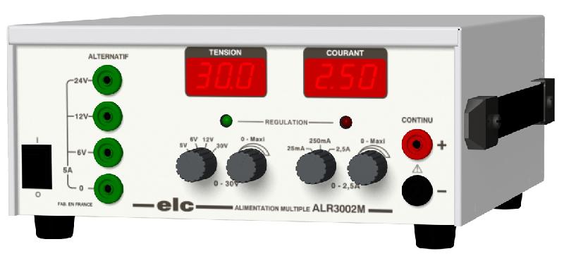 Alimentation stabilisée DC et AC - 4 voies - 120 W - ELCALR3002M - Marque Elc_0