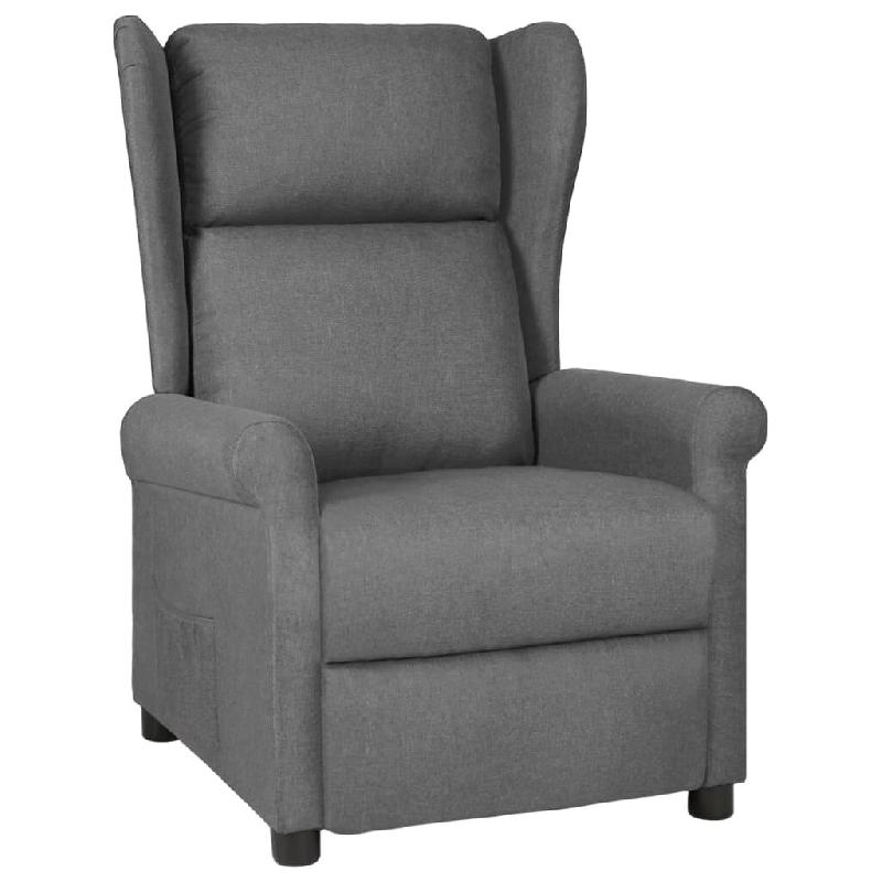 Fauteuil inclinable Gris clair Tissu Modèle Vermelora - 340949_0