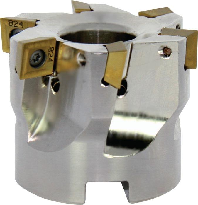 Fraise en bout D. 80 mm nickelée - refroidissement intérieur - 6 lames SDMT 120508 PROMAT_0