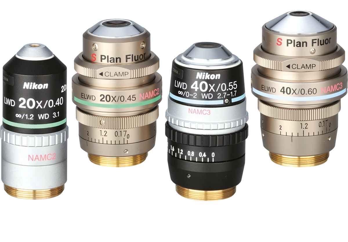 Gamme d'objectifs de contraste de modulation avancés Nikon - S Plan Fluor ELWD NAMC pour échantillons incolores et transparents_0