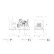 Gza3-9 T6 groupe électrogène Diesel Genelec - 10,1kW - Moteur HATZ avec démarrage électrique et châssis anti-vibration_0