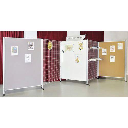 HARMONY PANNEAU EXPO FEUTRINE+2PIEDS T. 9006 - ULMANN
