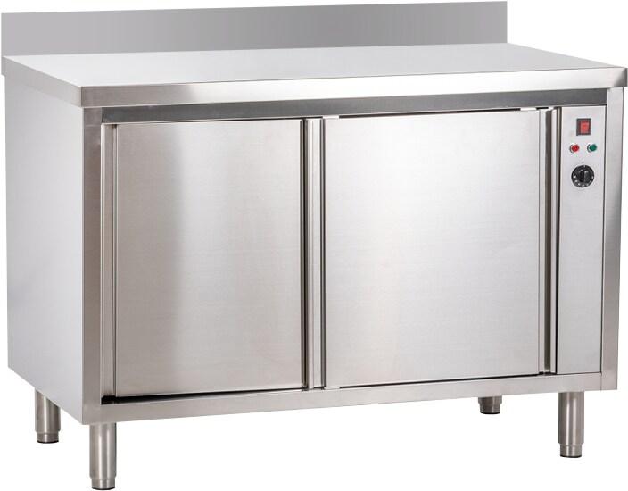 KBS Gastrotechnik KBS Armoire chauffante 1500x600x850 mm avec rebord et portes coulissantes en inox - 90711107_0