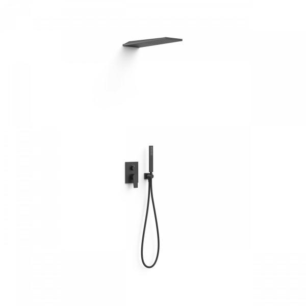 KIT DE DOUCHE ENCASTRÉ RAPID-BOX BLACKMAT (NOIR MAT) - TRES 21128005NM