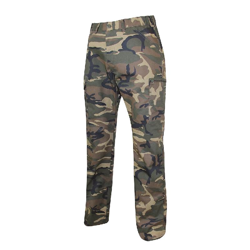 LMA WORKWEAR 1880 Pantalon de travail SANGLIER - KAKI CAMOUFLAGE L - FR(44) - Taille unique vert multi-matériau 3473832326421_0