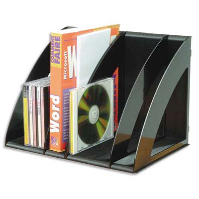 LOT DE 6 TRIEURS VERTICAUX MODULABLES CEP CONFORT  - NOIR