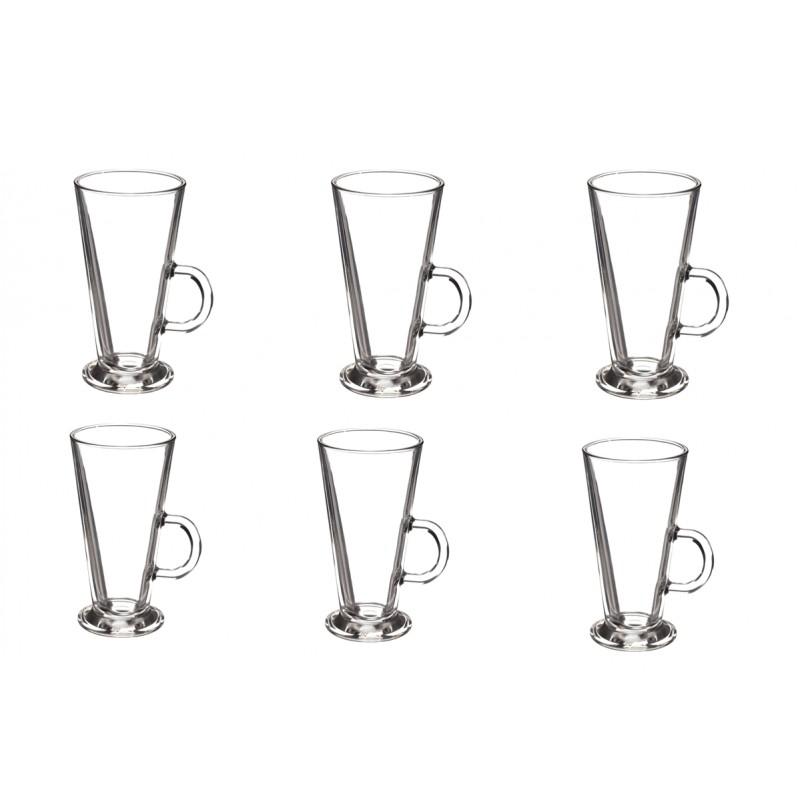 Lot de 6 verres Mazagran 36cl transparents - Paris Prix - Dimensions D.8,5 x H.16 cm - Verre_0