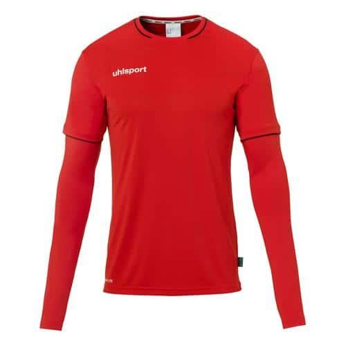 MAILLOT DE GARDIEN DE FOOT ENFANT - UHLSPORT - SAVE ROUGE/NOIR