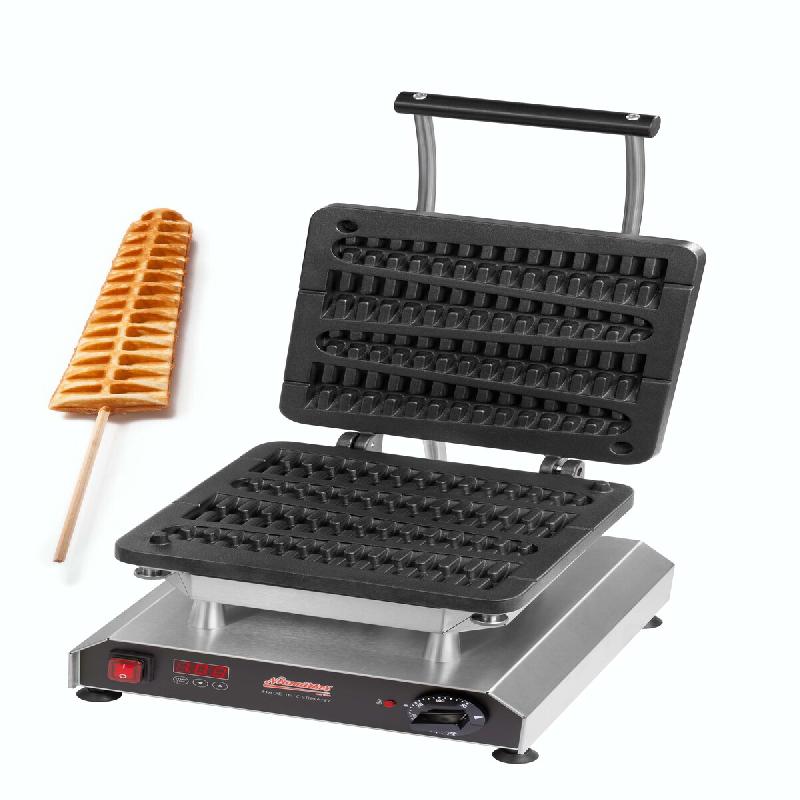 Neumärker® Gaufrier Thermocook® incl. Plaques interchangeables Gaufre sucette (fonte) - gris inox 12-40801-69_0