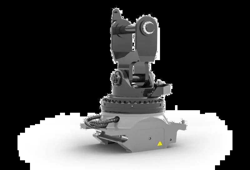 Attache rapide OQC pour engins de manutention - Suspension pendulaire, moteur de rotation, passage de courant fort - OilQuick_0