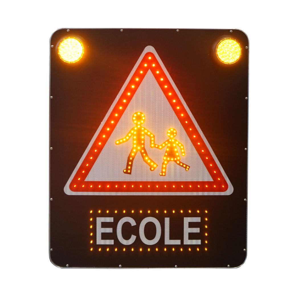 Panneau lumineux avec leds clignotant pour ecole_0