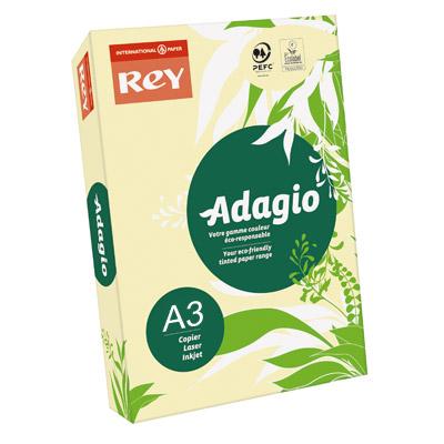PAPIER COULEUR ADAGIO - TEINTE PASTEL - 80 G  - A3 - CANARI - RAMETTE DE 500 FEUILLES