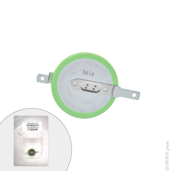 Pile bouton lithium Panasonic BR2330A/FAN - 3V 255mAh - Blister pour manipulation et stockage optimisés_0