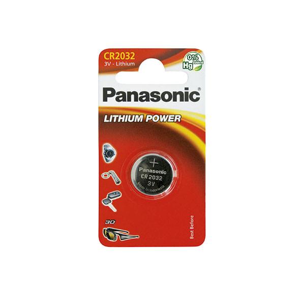 PILE BOUTON LITHIUM BLISTER CR2032 PANASONIC 3V 220MAH_0