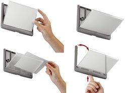 PLAQUE DE PORTE CLICK SIGN, (L)149 X (H)52,5 MM - LOT DE 2