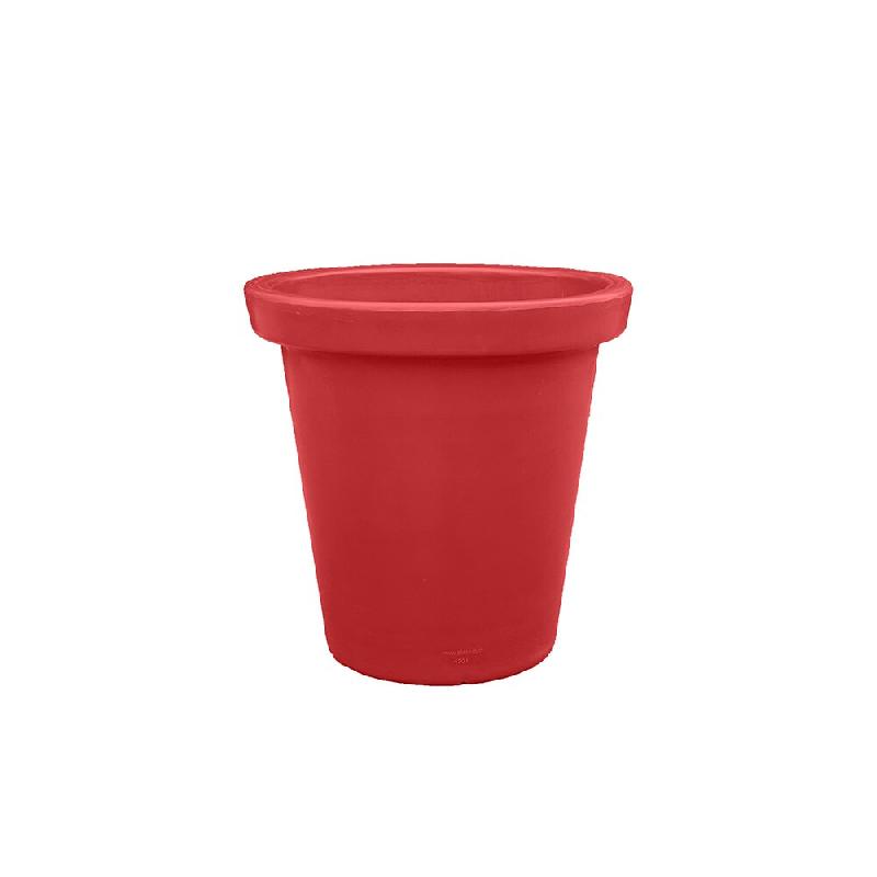 PLAST'UP ROTOMOULAGE Pot de fleurs rond xxl delight 420l - ROUGE - rouge 0036336944886_0