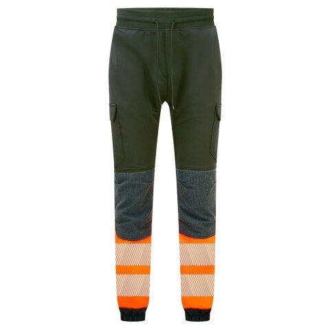 PORTWEST KX341 JOGGING PW3 HAUTE-VISIBILITÉ FLEXI CLASSE 1 NOIR/ORANGE - TAILLE XL