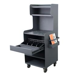 PROLOISIRS chariot de service aluminium buffet 95x55x100cm - gris - aluminium 3700103113368_0